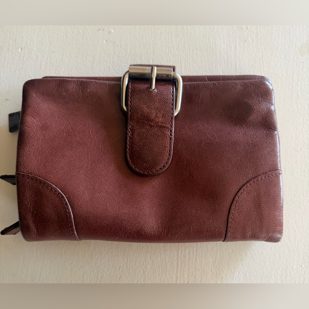 Chocolate Brown Leather Women's wallet